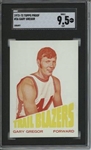1972 Topps #36 Gary Gregor 9 card progressive proof.